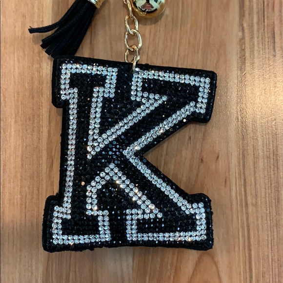 Black/White K Key Chain. - Picture 2 of 6